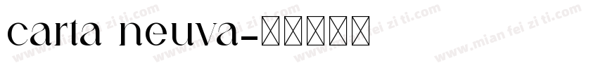 carta neuva字体转换